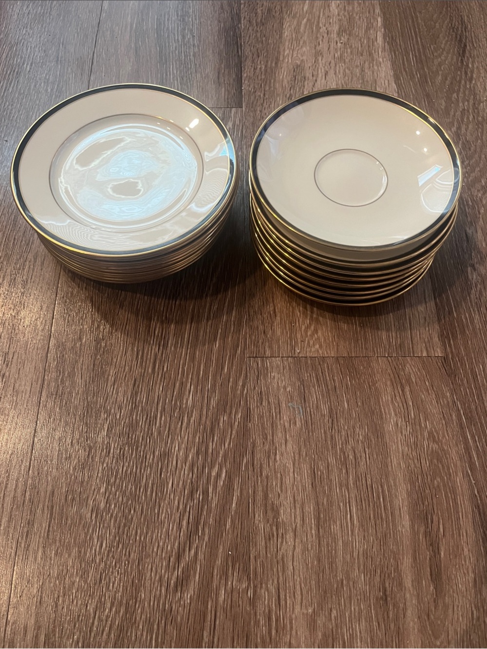 Lenox Urban Lights White Saucers (8) and Bread & Bitter plates (10)